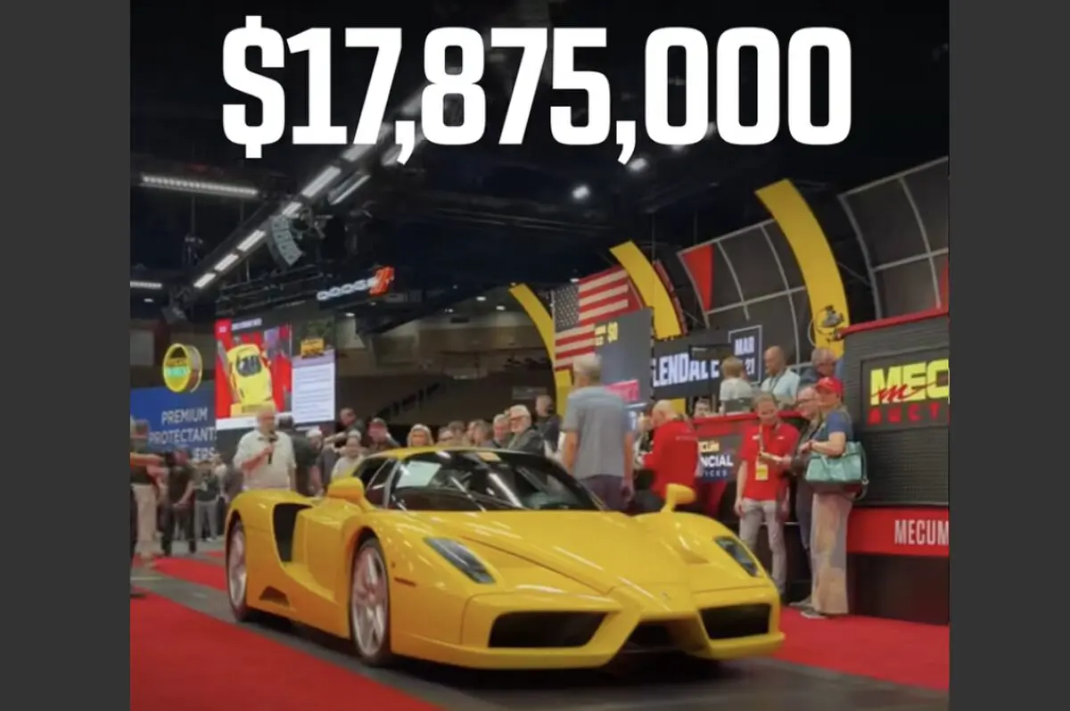 【記録更新】フェラーリ・エンツォが史上最高額、約28億円（1787万ドル）で落札。伝説のコレクターが遺した「黄色い至宝」の衝撃とは