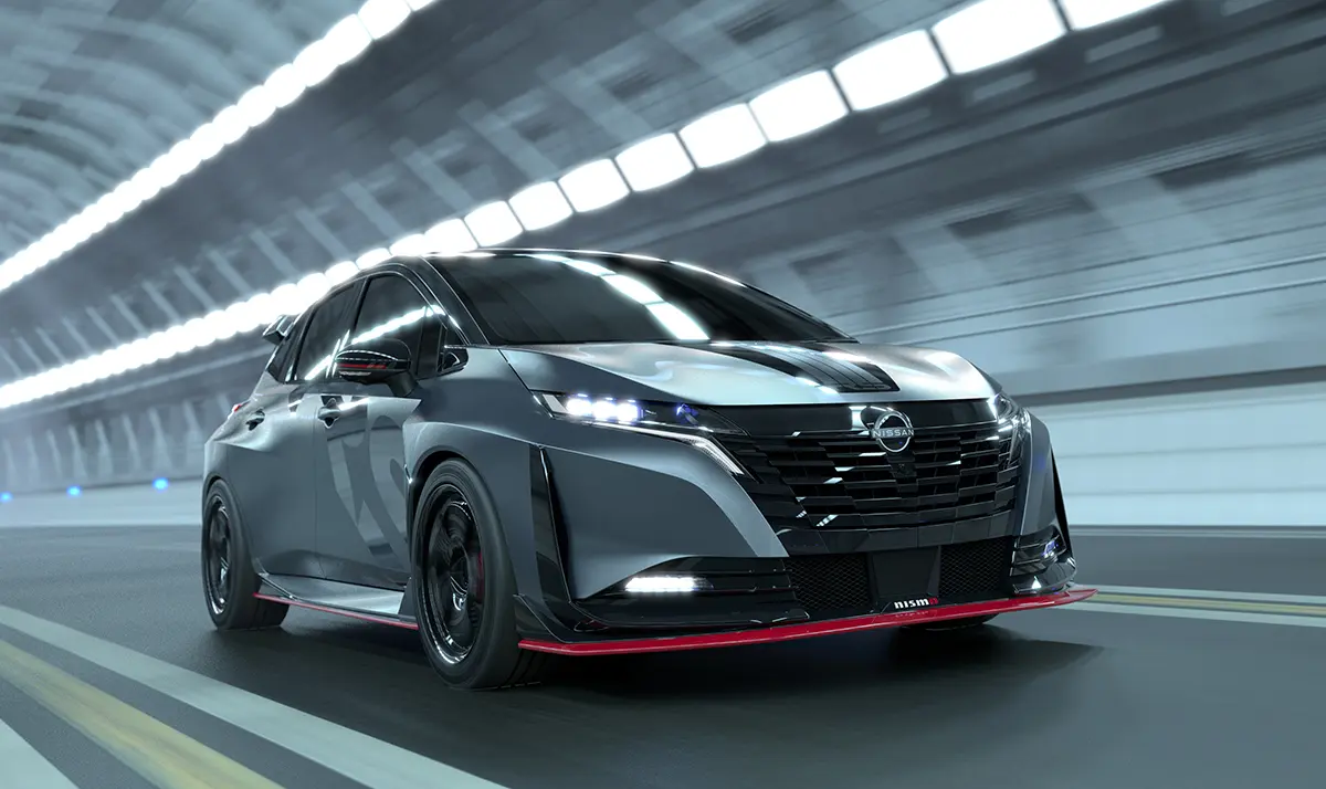 日産が「オーラNISMO RSコンセプト」を発表。エクストレイルの心臓×ワイドボディで“最強の刺客”へ。パルサーGTI-Rの再来、「市販化を前提」