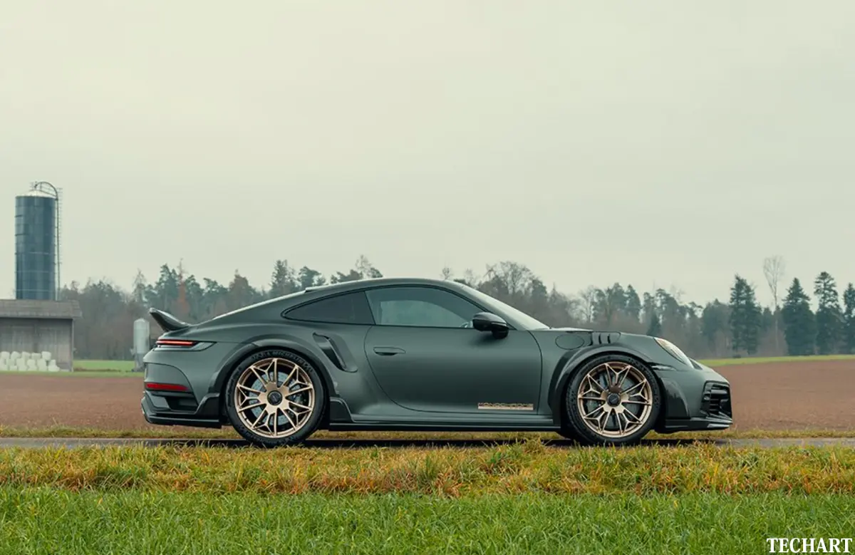 テックアートがポルシェ911ターボSベース「GT ストリートR」限定87台のうちの1台、「モノクローム」を発表。800馬力を発生するハードコアモデル