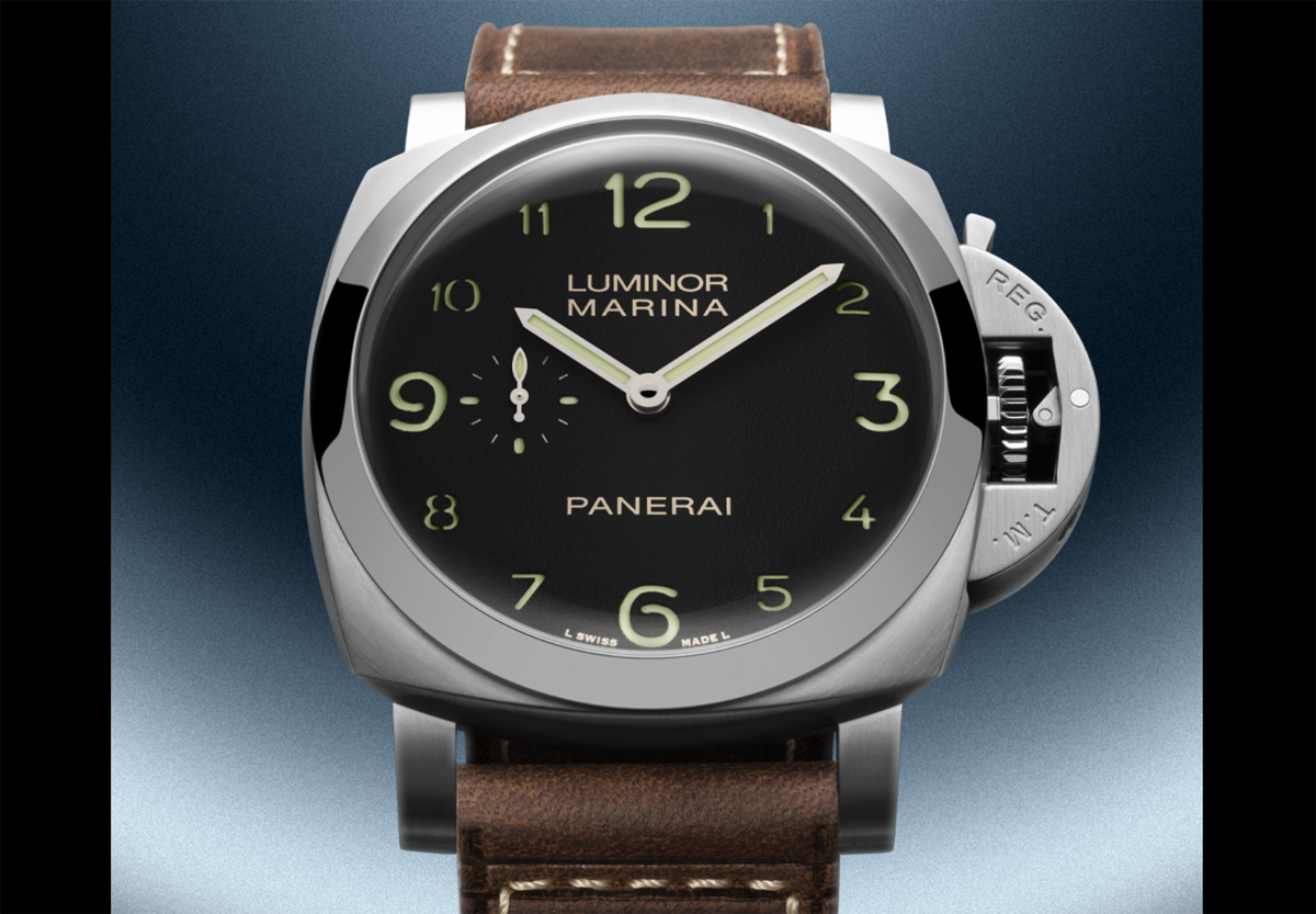 パネライが「初期モデルへの敬意」を満載したルミノール新作を発表。ドームガラスに「全部数字」インデックスを備え世界限定1,000本のみにて販売
