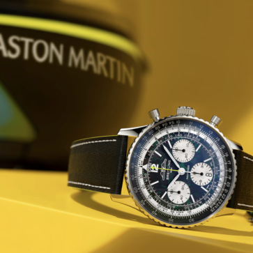 ブライトリングがアストンマーティンF1との契約を締結。イキナリ特別仕様のナビタイマーB01が登場、これまでのコラボ腕時計とは熱量が違う