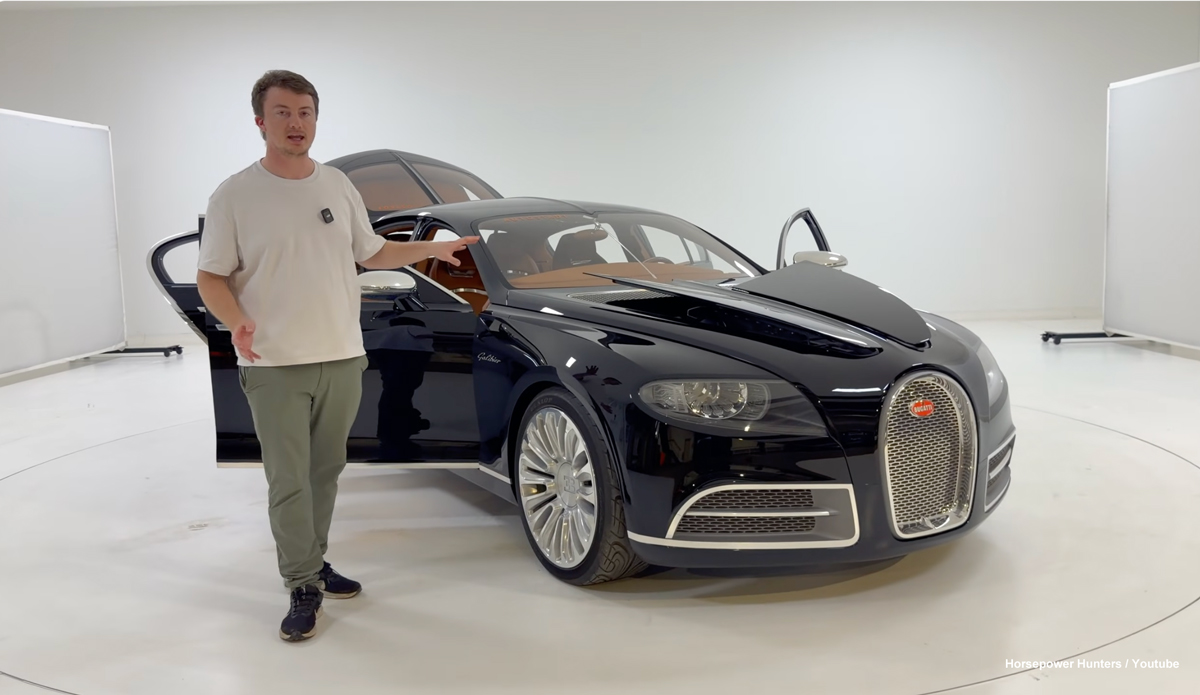 【幻のW16セダン】ブガッティ「ガリビエール」に再注目。W16スーパーチャージャー、8本出しマフラーと1000馬力の怪物が残した伝説とは【動画】