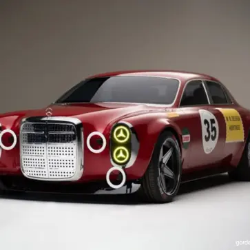 退任するメルセデス・ベンツのデザイナーが最後に「爆弾投下」。1971年の「レッド・ピッグ（紅の豚）」現代版がレンダリングとして登場