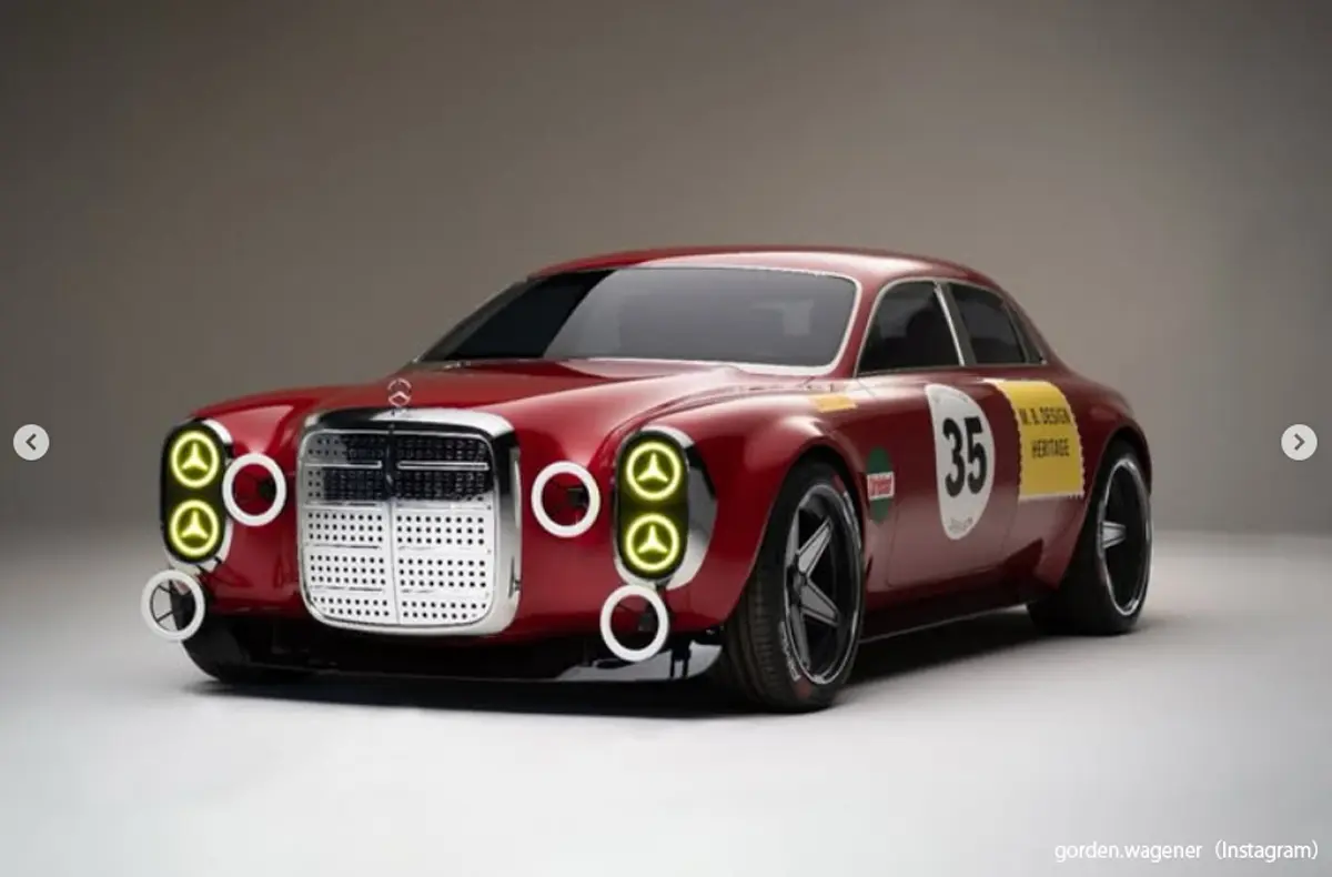 退任するメルセデス・ベンツのデザイナーが最後に「爆弾投下」。1971年の「レッド・ピッグ(紅の豚)」現代版がレンダリングとして登場