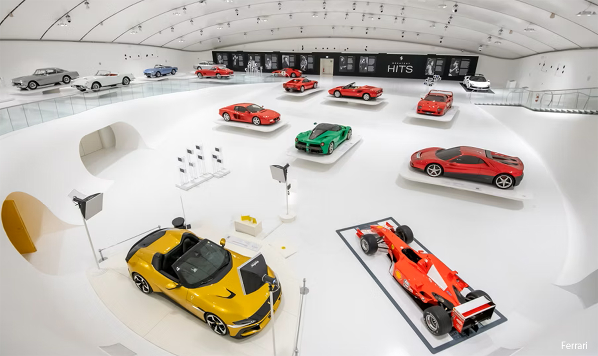 【聖地巡礼】音楽とフェラーリの共演。フェラーリ博物館にて新プログラム「The Greatest Hits」が開幕、レジェンドの愛した車両たちが展示