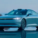 ソニー・ホンダ・モビリティ「アフィーラ1」フロントサイド（停止状態）