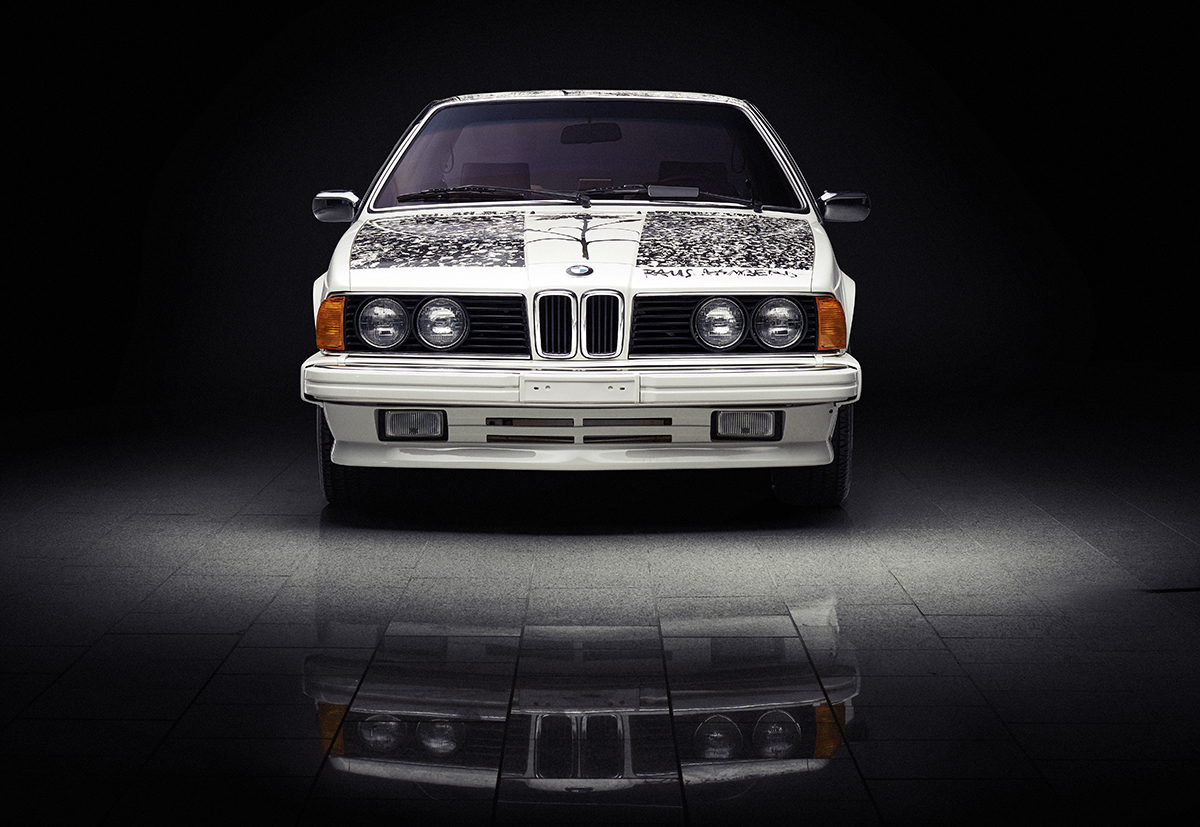 ロバート・ラウシェンバーグ版 BMW 635CSi アートカー(フロント)