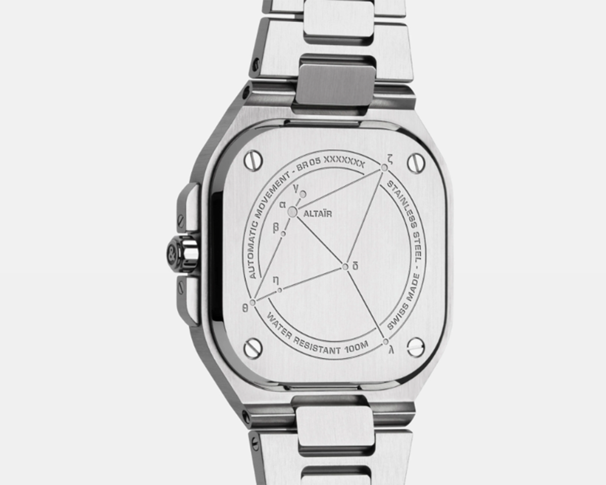 ベル＆ロス BR-05 ブルーダイヤモンドイーグルのケースバック