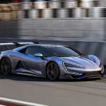 BYDのEV、ヤンワンU9アルティメット（走行風景、シルバー）