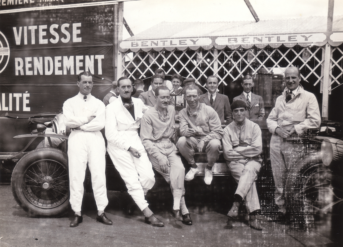 ベントレーが1920年代にル・マン24時間レースで活躍した際の写真