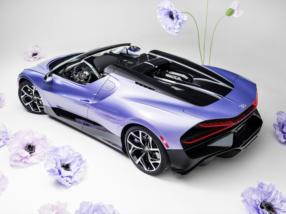 ブガッティ W16ミストラルのワンオフモデル「キャロライン」全景〜リア