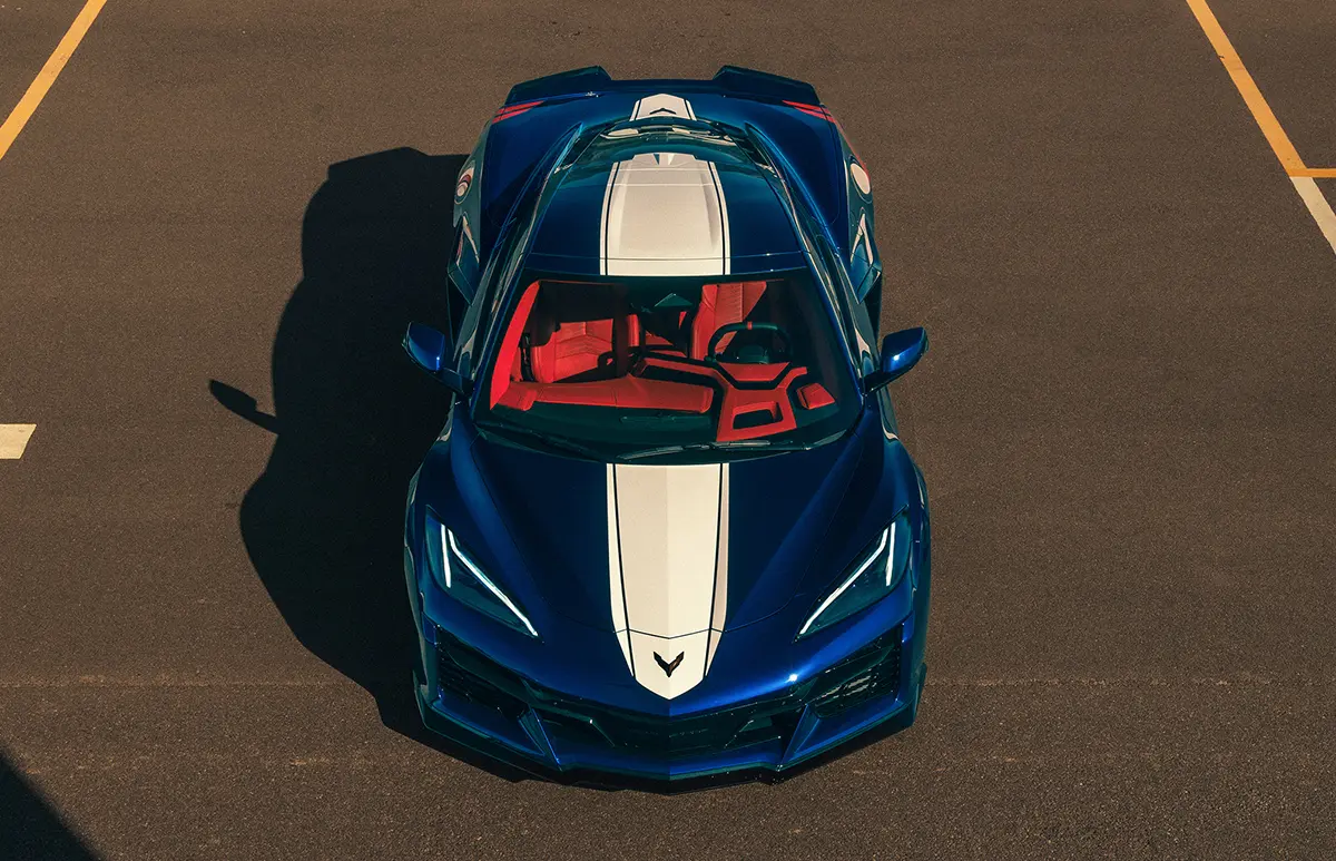 シボレー コルベット グランスポーツの正面図