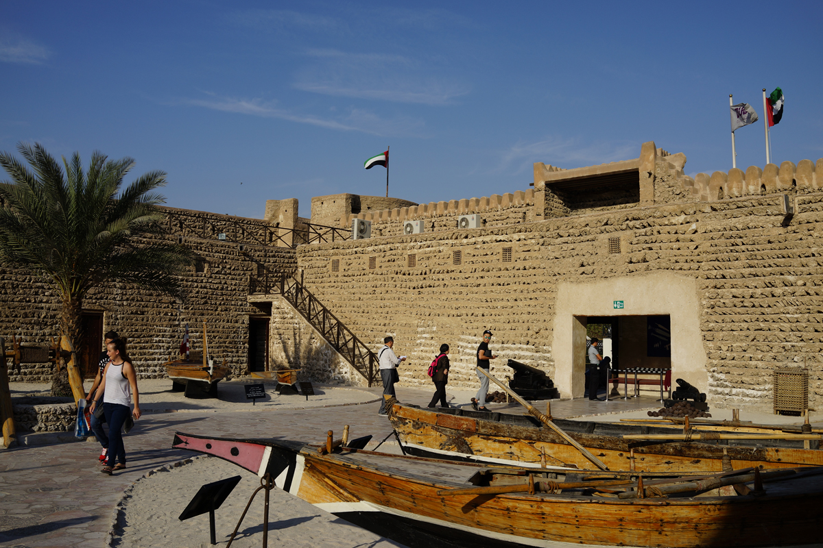 ドバイ博物館の中庭