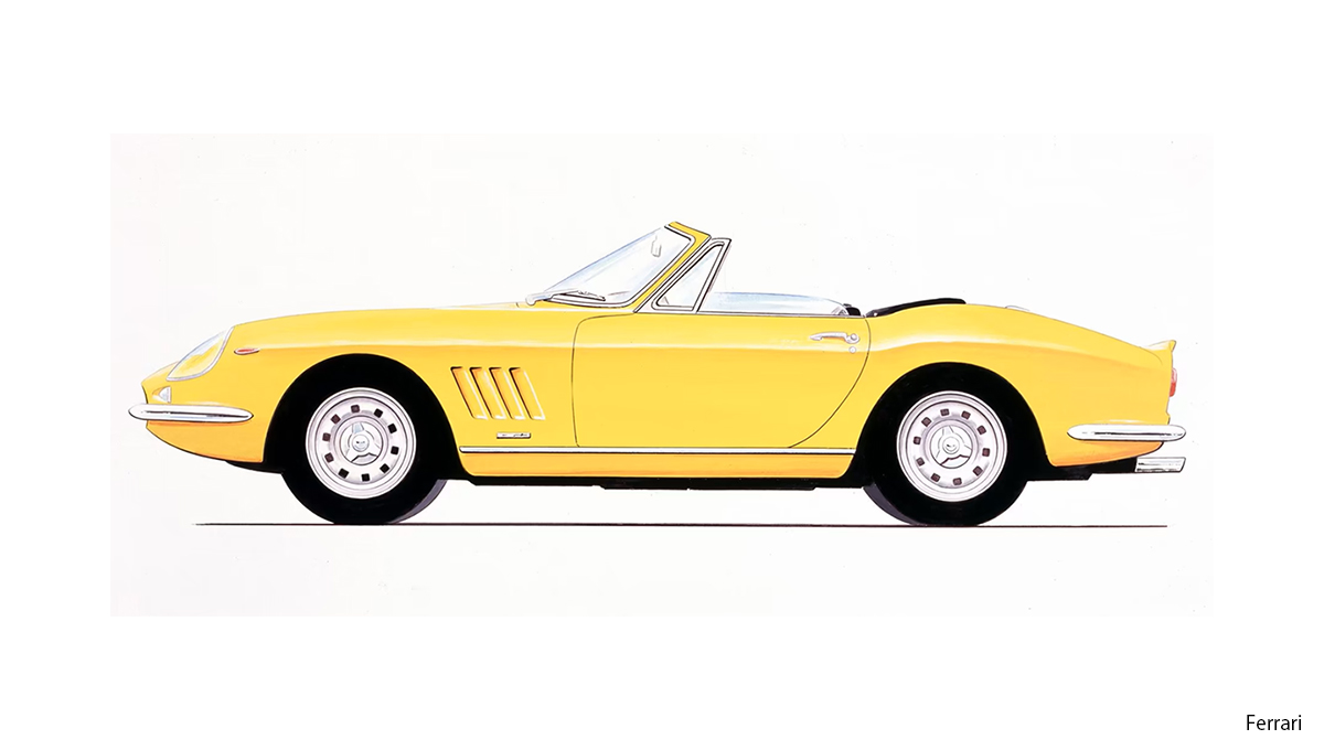 フェラーリ275GTB4(サイド、NARTスパイダー)