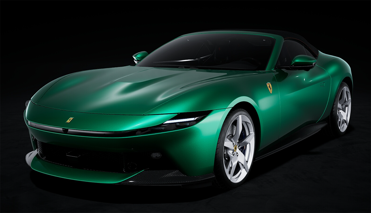 フェラーリ アマルフィ スパイダーのカーコンフィギュレーター～ボディカラーのカラーバリエーション（グリーン）