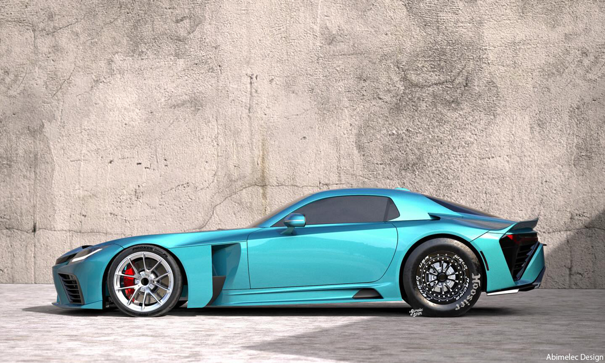 GR GTがもしもドラッグレーサーになったら?サイドから見た画像