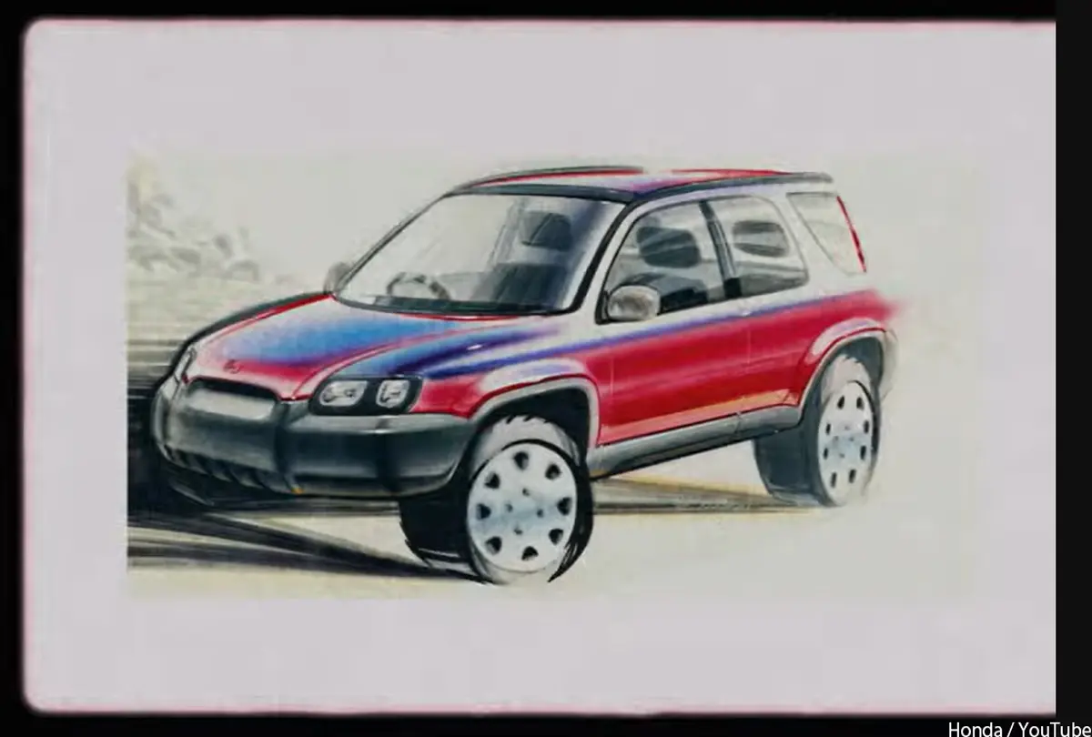 ホンダCR-V「誕生30周年記念」動画よりCR-Vの初期デザイン