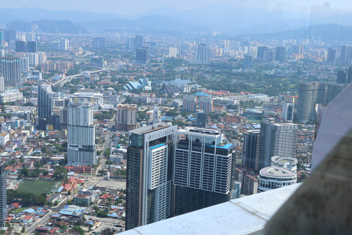 マレーシアはクアラルンプールにてKLタワーの展望台からの眺め