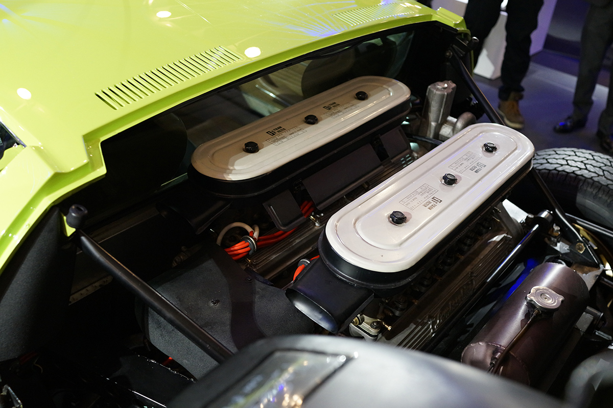 ランボルギーニ・ミウラのV12エンジン（ヴェルデ・スキャンダル）