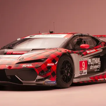 ランボルギーニ・テメラリオGT3（チェック柄、フロント）