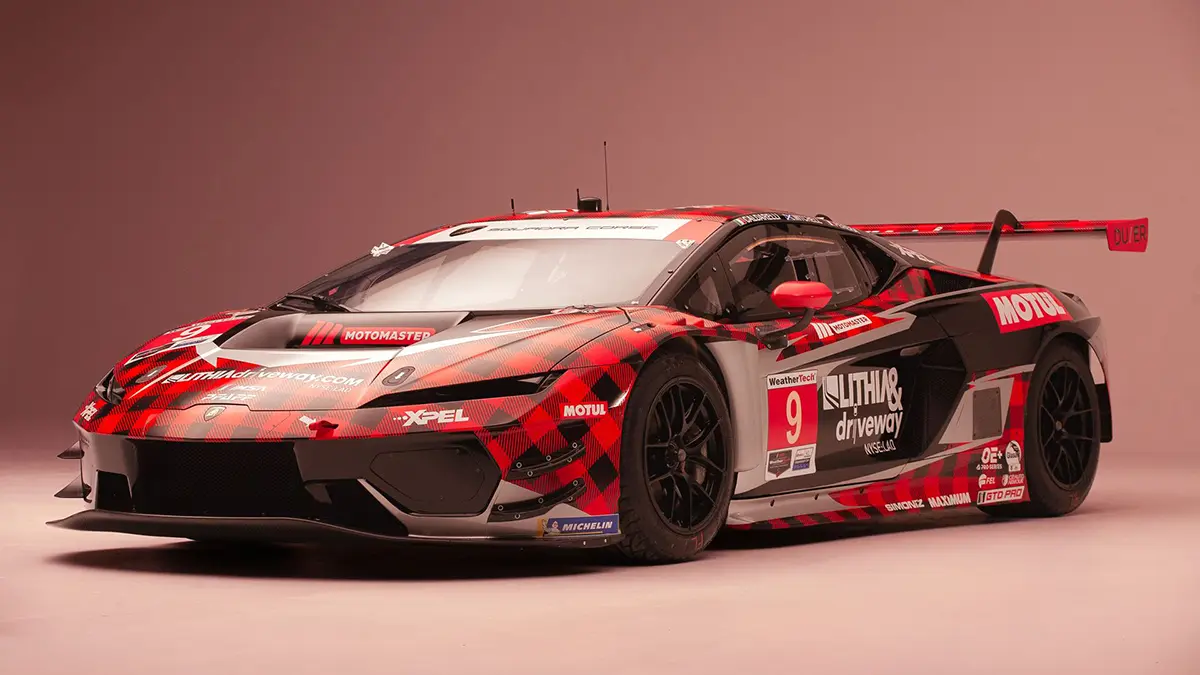 ランボルギーニ・テメラリオGT3（チェック柄、フロント）