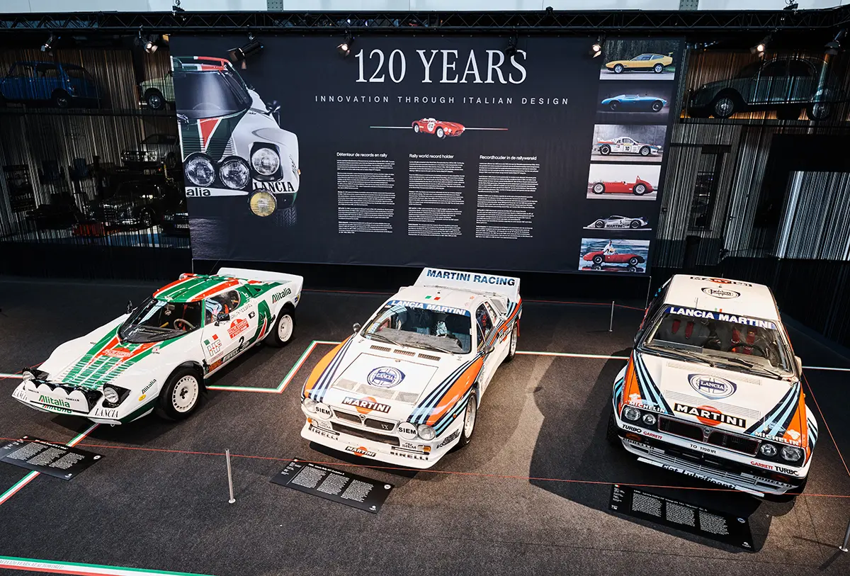 ランチア創業120周年。伝説の「ストラトス」「デルタHFインテグラーレ」がブリュッセルに降臨、その歴史と魅力を一般公開