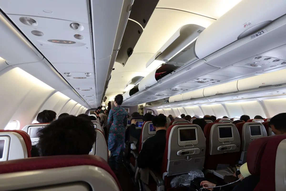 マレーシア航空(エコノミークラス)の機内