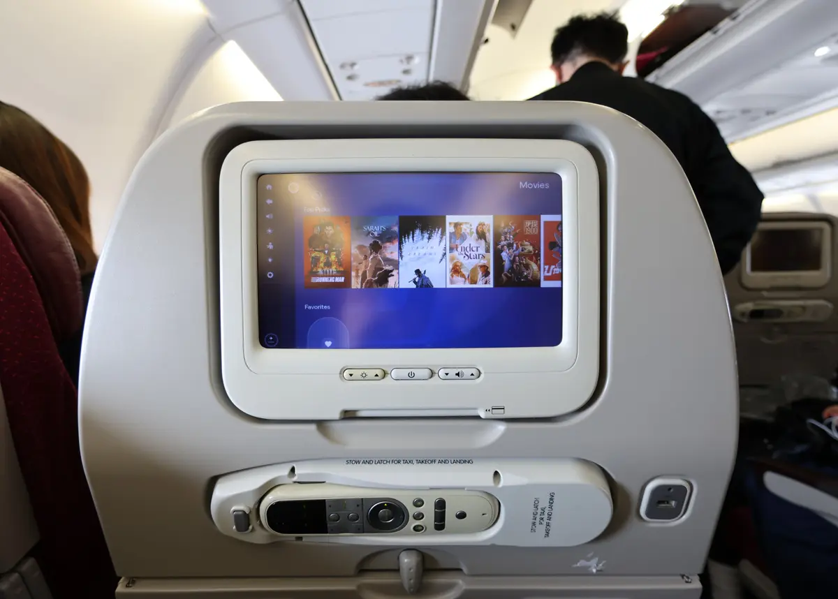マレーシア航空(エコノミークラス)の機内エンターテイメント