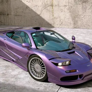 アルピナがマクラーレンF1をカスタムした「もしも」スーパーカーのレンダリング(全景)