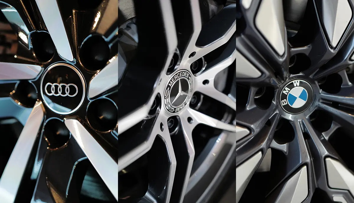 BMW、アウディ、メルセデス・ベンツのホイール