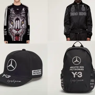 メルセデスAMG F1とアディダス、そしてY-3とのコラボコレクション