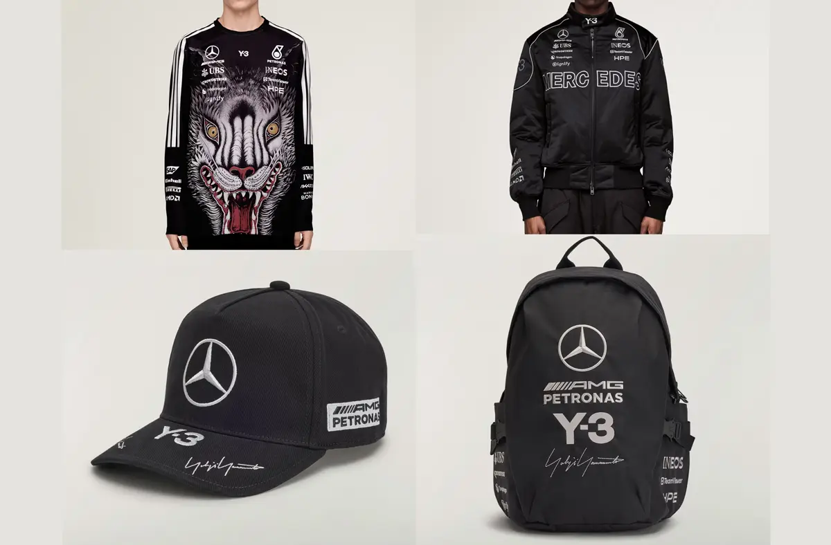 メルセデスAMG F1とアディダス、そしてY-3とのコラボコレクション