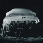 新型メルセデス・ベンツ・マイバッハのティーザー画像（正面）