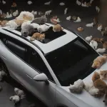 【前代未聞】クルマの上に大量の猫さん。中国メーカーOmodaの奇抜すぎる「新型SUVの性能を知らしめるプロモーション」が話題に【動画】