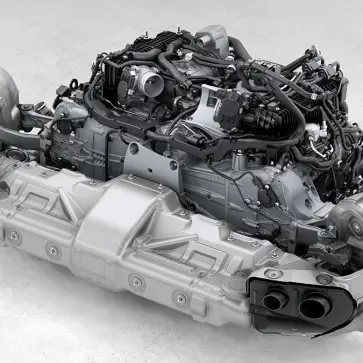 ポルシェ911ターボSのエンジン