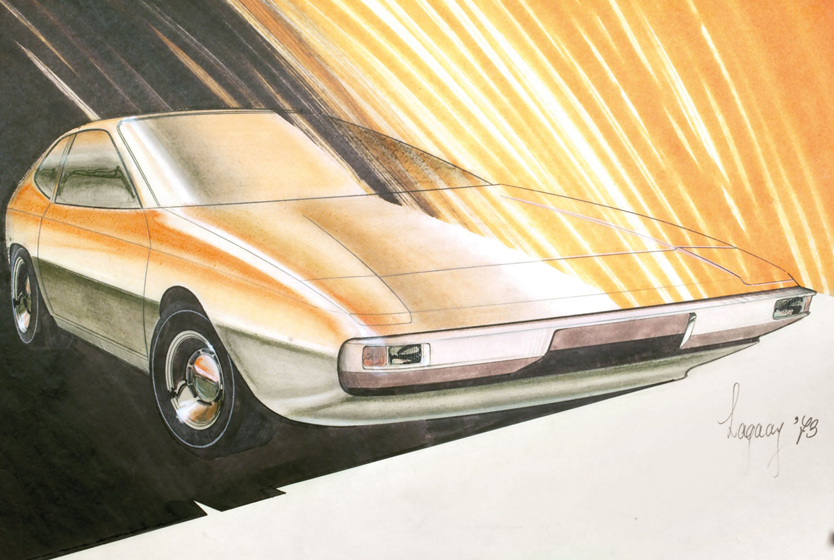 ポルシェ924の初期デザイン(フロント)