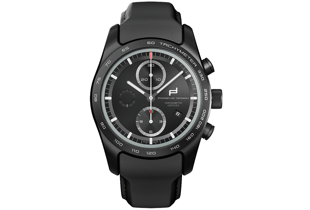 ポルシェデザインの腕時計、「カスタムビルト・タイムピース」によるカイエン仕様（正面）