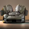 ポルシェ「ミッションX」コンセプトのフロント（ドアオープン）