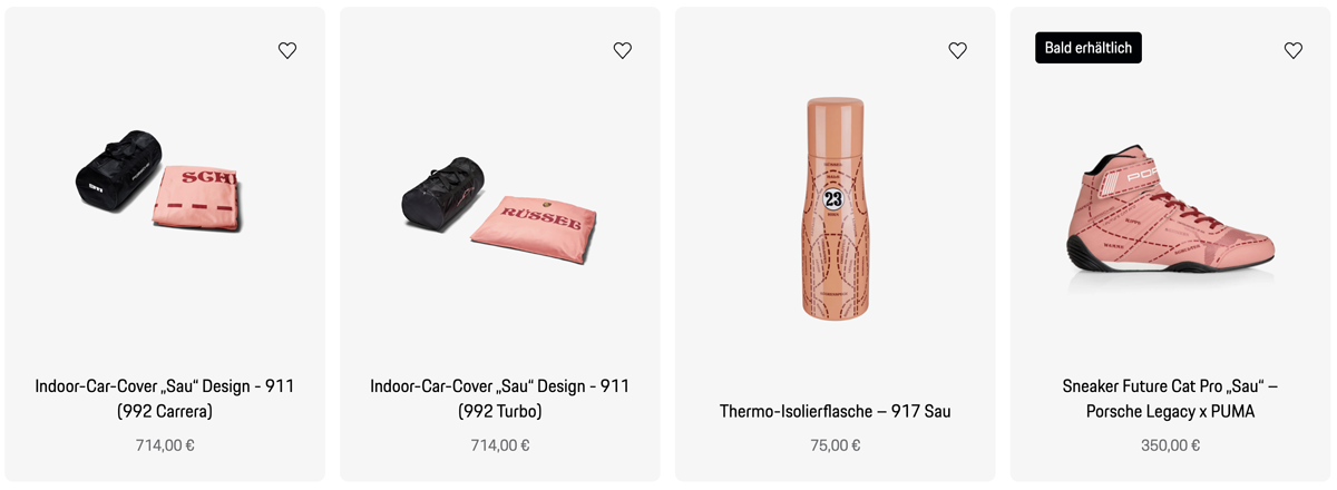 ポルシェ「ピンクピッグ」コレクション