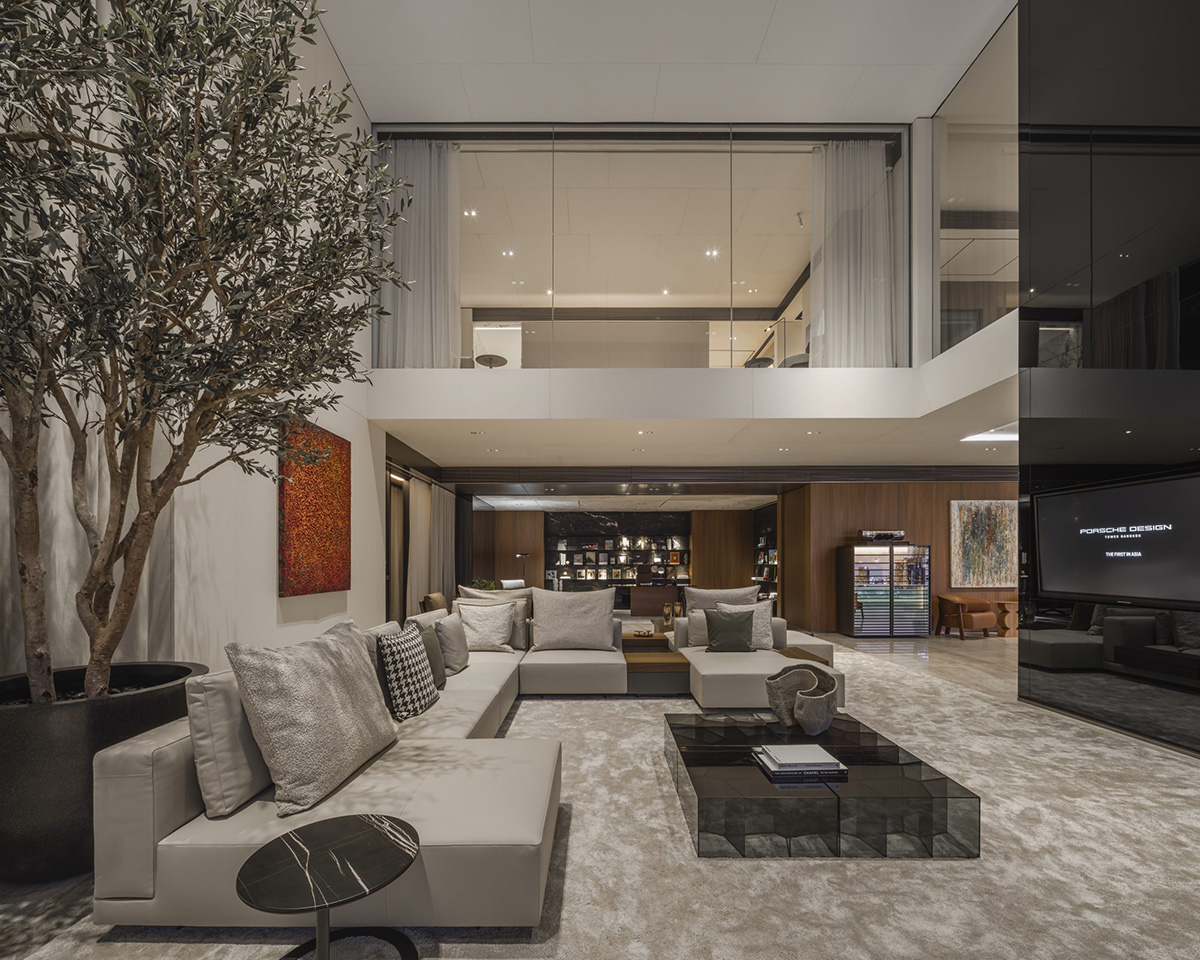 ポルシェ・デザイン・タワー「バンコク」のショートスイート（モデルルーム）