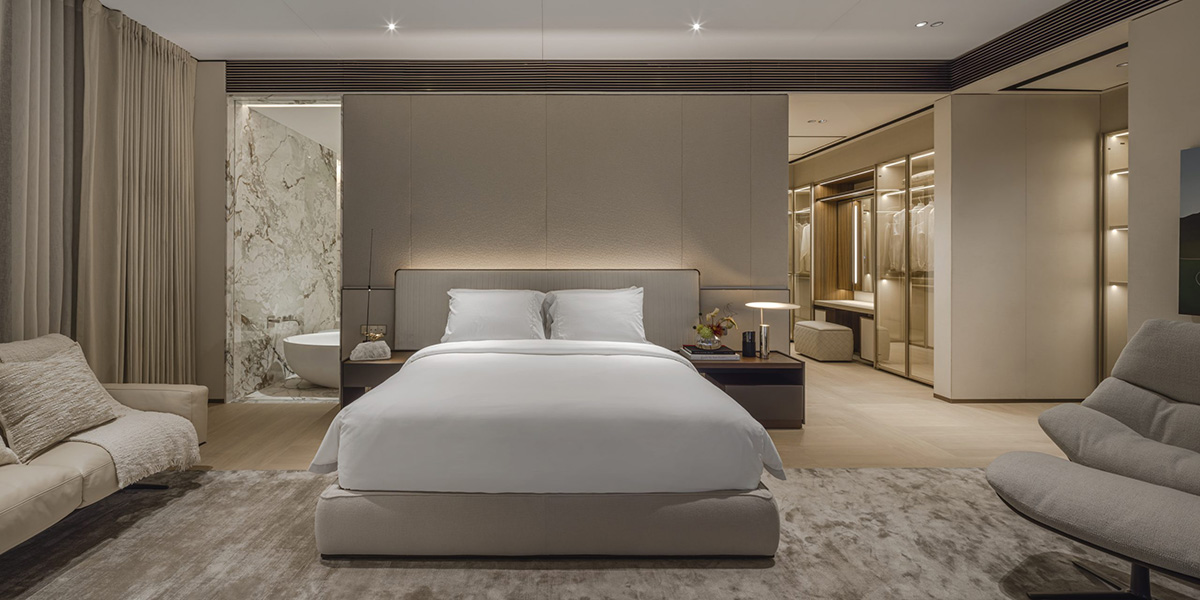 ポルシェ・デザイン・タワー「バンコク」のショートスイート（モデルルーム）