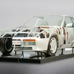 ポルシェ「トランスアクスル」レイアウトのスケルトン構造（フロントサイド）