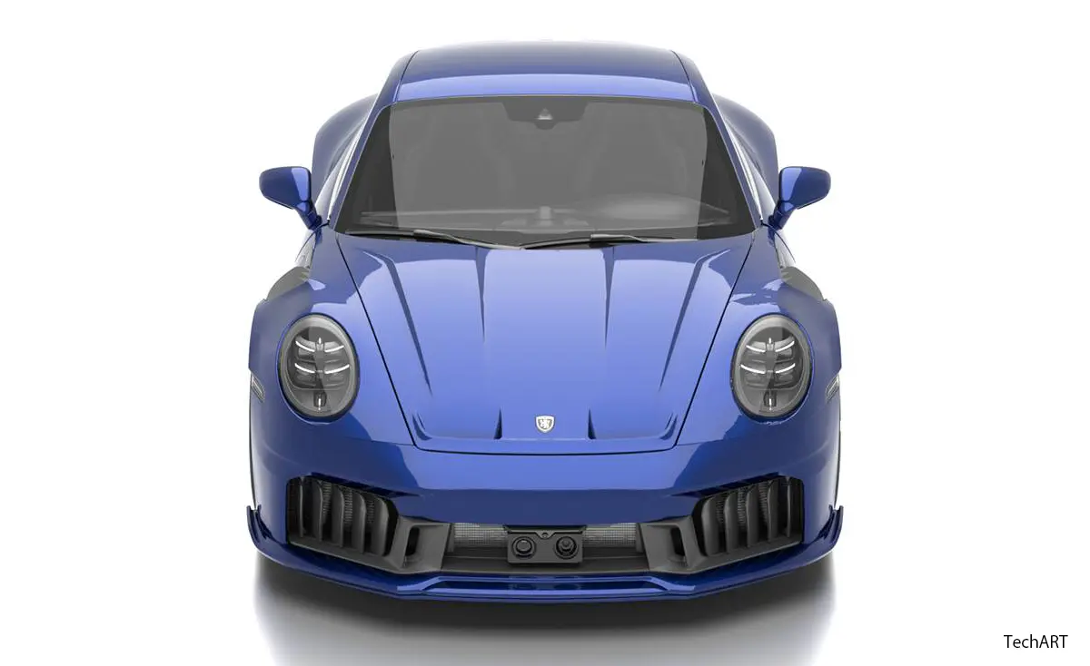 テックアートによるポルシェ911（992.2）のチューニングプログラム（ブルー）