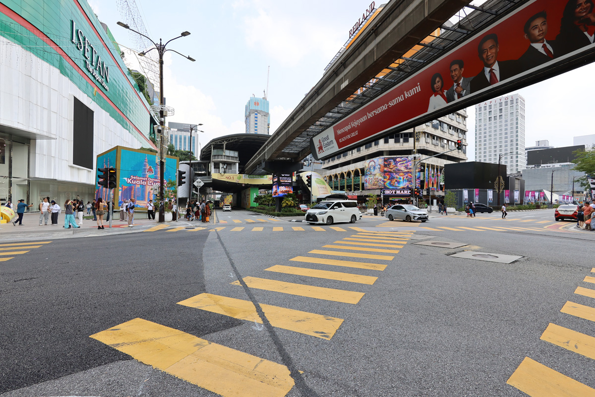 マレーシア旅行記 クアラルンプールのブキッ・ビンタン駅(モノレール)