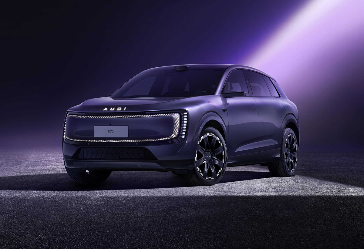 アウディとSAICとの中国専用共同開発モデル、EX7のフロント