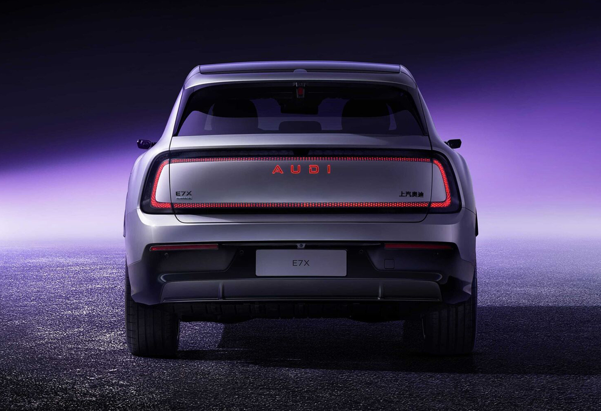 アウディとSAICとの中国専用共同開発モデル、EX7のリア