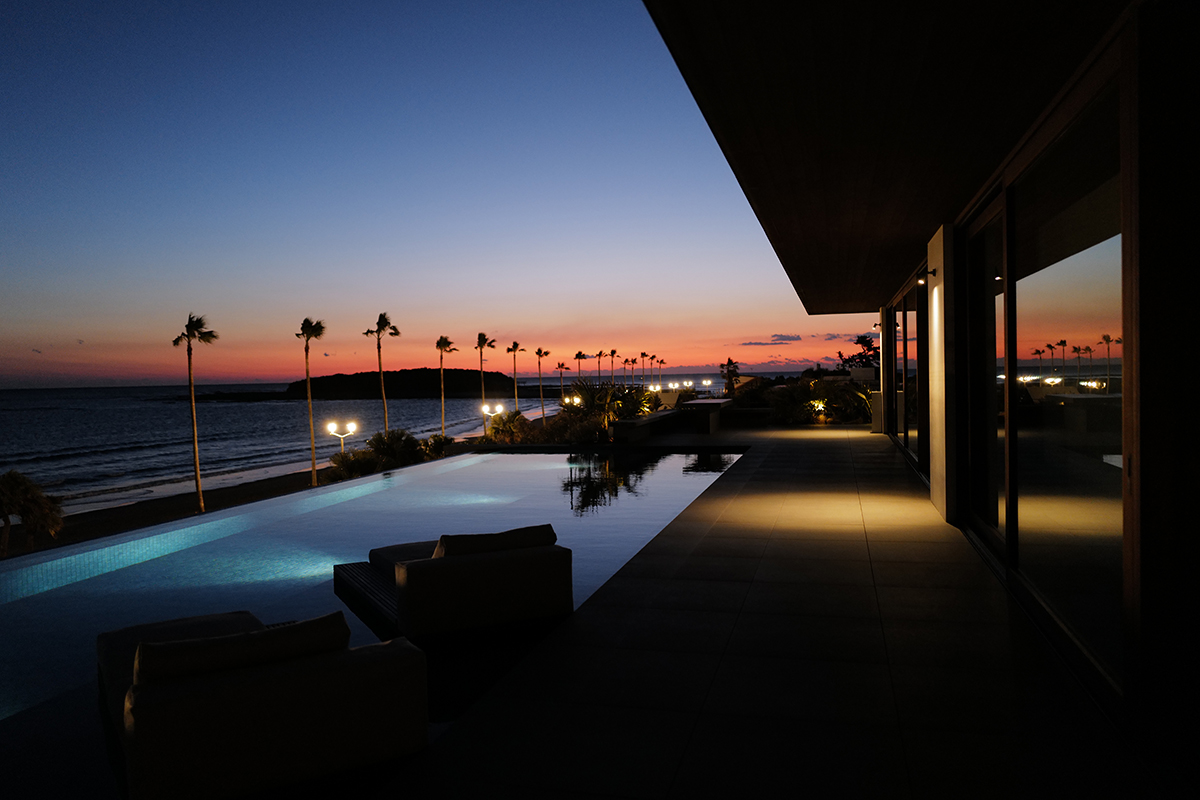 ノットアホテル青島での「夜明け」