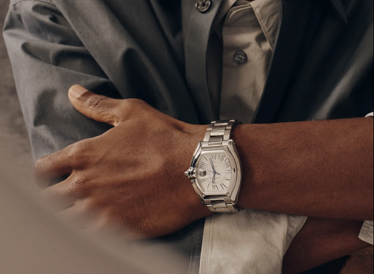 カルティエの腕時計、「新」ロードスター装着画像