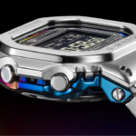 カシオ「フルメタルGショック」、レインボーIPモデル側面