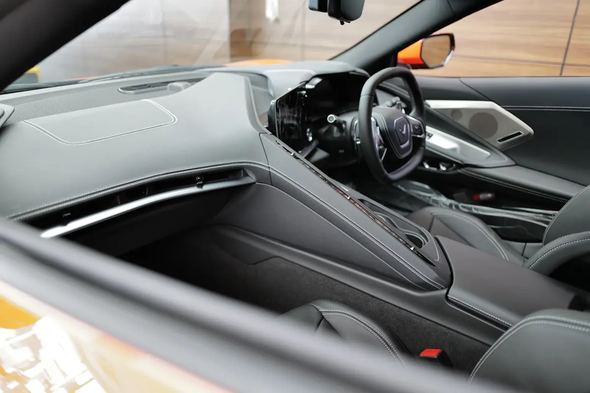 シボレー・コルベット（C8）のインテリア（ブラック）